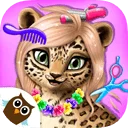 Jungle Animal Hair Salon Icon